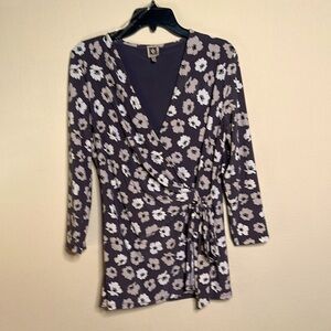 Anne Klein wrap blouse. Size Large.